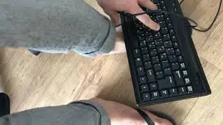 How to put a Keyboard on your feet #shorts #trending #asmr