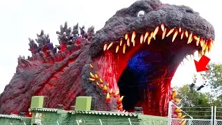 Entering BIG ShinGodzilla Mouth【シン・ゴジラ】淡路島ニジゲンノモリ