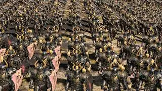 WARRIORS OF CHAOS vs WOOD ELVES - Warhammer TotalWar