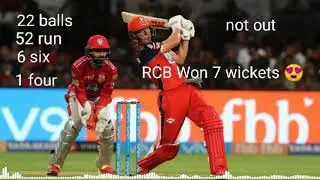 Ab De villiers Status Virat kohli team won match | ab de villiers won the match in 7 wickets 😍