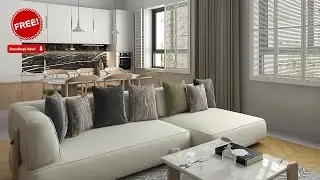 Apartment Interior Design | Sketchup 2021 | Vray 5 Render