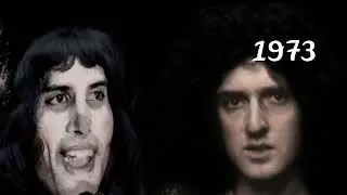 freddie mercury and brian may transformation 1947-1949-1989