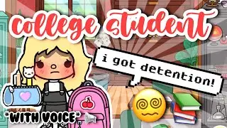 The College Student 😵‍💫📚 || *WITH VOICE* 📢 (❌ NOT MINE) || Toca Boca Roleplay || Tiktok Roleplay