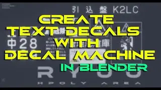 How to CREATE text DECALS in Blender with DECAL MACHINE