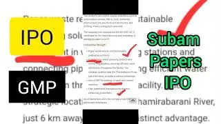 Subam Papers Limited IPO Detail🎈 (GMP, Timeline, Financial Information, Objectives) Apply or Avoid