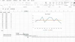 How to make Run Chart and Control Chart
