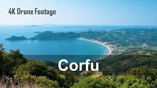 Corfu, Greece from above (4K Drone Footage)