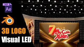 3D LOGO Animated Visual LED | Blender Tutorial