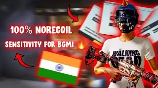 MY SENSITIVITY FOR BGMI 🇮🇳| 100% Norecoil | PUBG MOBILE | 60 FPS