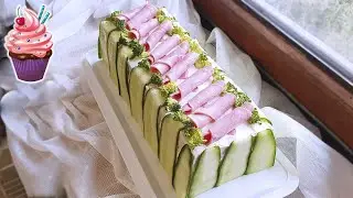 🥪 SWEDEN SANDWICH CAKE 🥪 no-bake cake 🍞quick recipe 🥪 Rezept Ko