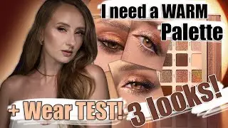 Natasha Denona I Need a WARM Palette! Full Review:  3 looks + wear test