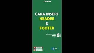 Cara Pakai Header dan Footer di Excel #shorts