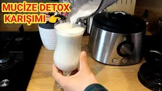 Haftada 4 Kilo Verdiren Ayran Kürü | Yağları Yakan Bütün Gün Tok Tutan Karışım #detox #ayrandetoxsu