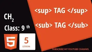 what is the sup tag and sub in html By Techno Sunita || html tutorial in Hindi