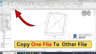 Revit one file to copy another file |  copy one file object past other file in revit hindi 