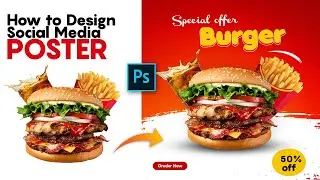 How to Design Social Media Poster | Banner Design |  Photoshop Tutorial