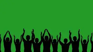 CROWD ENCOURAGING Animation Green Screen(FREE TO USE)
