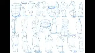 Sketching 3D cylindrical forms