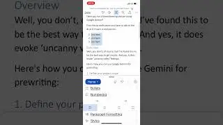How to use Create a Numbered List in Microsoft Word 365 on an iPhone