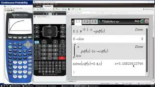 Statistics 3.6.3.1 CDF Formula from PDF Formula Using Calculator