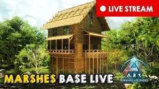 🔴 LIVE NOW: Building in the Marshlands! | ARK Survival Ascended