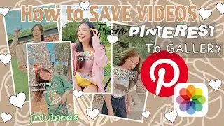 How to save Videos from Pinterest to Gallery // Pinterest Tutorial // Aesthetic Videos