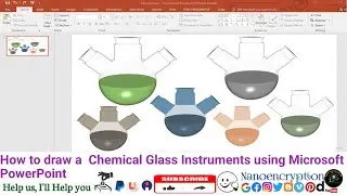 How to draw  Chemical Glass Instruments using Microsoft PowerPoint