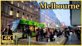 MELBOURNE  City AUSTRALIA Walk | Melbourne Tour 4K WALK