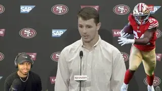 San Francisco 49ers Brock Purdy praising his brother Jordan Mason vs Jets