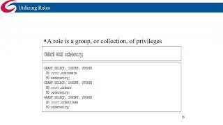 Oracle SQL Programming - Users & Roles