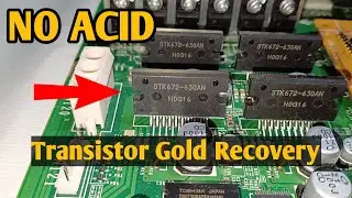 No Acid Transistors Gold Recovery | Transistor Smelting Process | Gold Recovery