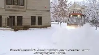 Snow Sweeper: See How Zhenda Snow - sweeping Brush Blades Show Their Great Capabilities.