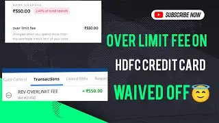 over limit fee on hdfc credit card waived off😇 #hdfccreditcard #hdfcbank #creditcard #viral #foryou