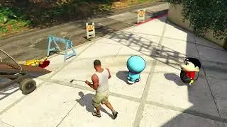 Franklin Left Shinchan & Doraemon For House Upgrade in GTA 5!