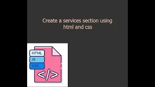 Html | Css | service section | with src