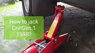 Honda crv rd1 gen 1 jack point using original scissor jack up tool