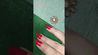 embroidery hand work 🪡 asani se sikhen🤗 nakshi moti tiki anchor ka beautiful flower🌺