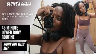 45 MINUTE LOWER BODY WORKOUT || WORK OUT W/ ME || MAXIMUM EFFORT ||  LEGS & GLUTES || HALLE E. SMITH