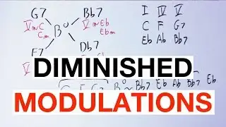 Changing KEY With Diminished Chords Made Easy [Music Theory]