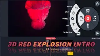 How To Make Red Colour Explosion YouTube intro | 3D intro YouTube k Lai kaise bnaye | Intro maker