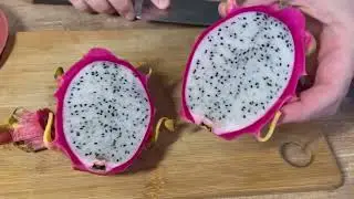 ФРУКТ ДРАКОНА!)) Питахайя драконий фрукт! Чистим ПРАВИЛЬНО 