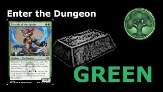 Enter the Dungeon Green | World of Cardcraft | Custom Magic Cards