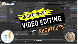 SUPER FAST video editing in Blender's VSE (using shortcuts) - DETAILED version!