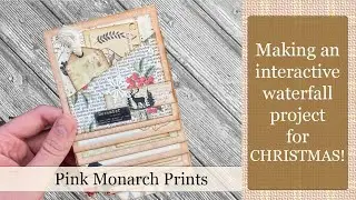 Interactive Waterfall Pull Pocket - CHRISTMAS edition! Fun Journaling Ideas