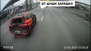 Быдло на дороге. Этот водитель напросился. Не на того нарвались