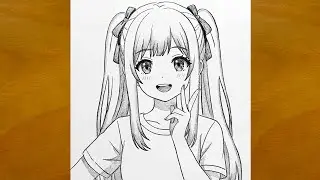 Simple Anime Girl Drawing Tutorial | Pencil Art for Beginners