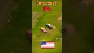 Car pursuit  USA VS RUSSIA