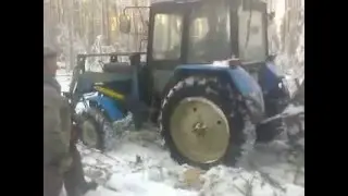 трелёвка леса на мтз 82 1