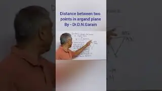 How to calculate the distance between two points in argand plane ?