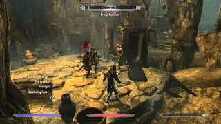 SKYRIM How To Kill Drougr DeathLord Boss Commentary + Tutorial
